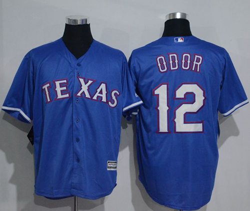 Rangers #12 Rougned Odor Blue New Cool Base Stitched MLB Jersey